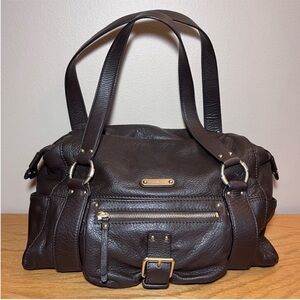 Michael Kors Austin Pebbled Leather Satchel Handbag